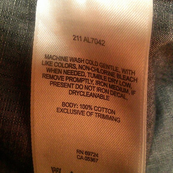 COLUMBIA Long Sleeve Tailored Snap 100% Cotton Shirt XS - Picture 10 of 10